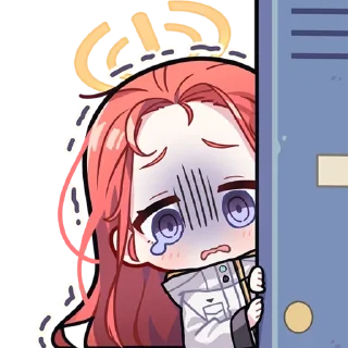 😖 emoji ブルーアーカイブ/Blue Archive/碧蓝档案/蔚蓝档案/블루 아카이브 sticker包 @Uindobureka Telegram sticker 18 of 105