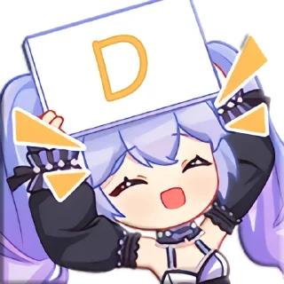 🅰️ emoji 举牌小向晚 Telegram sticker 6 of 79