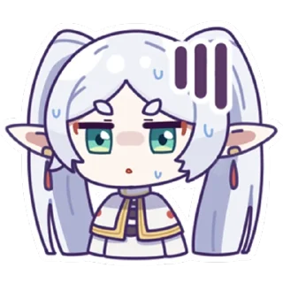 ❤️ emoji 芙莉莲 @zhaxia_cn Telegram sticker 6 of 8