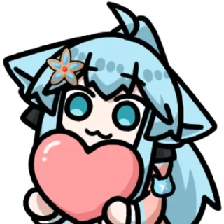 ❤️ emoji 大尾巴狼 @zhaxia_cn Telegram sticker 12 of 16