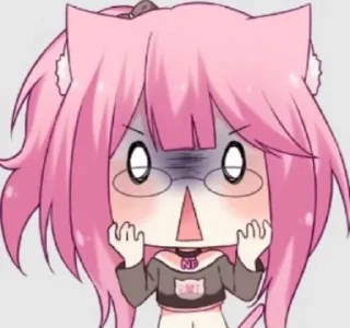 😧 emoji Neko Telegram sticker 5 of 13