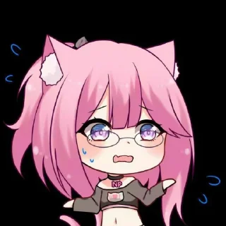 😰 emoji Neko Telegram sticker 11 of 13