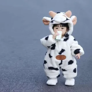 🐮 emoji Cute babies pack part 1 @sparkling_vibes Telegram sticker 9 of 55