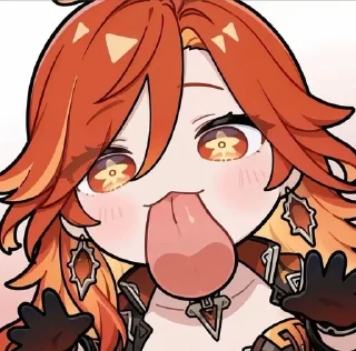 👅 emoji Chibi 👅 :: @CuteStickerStore Telegram sticker 7 of 20