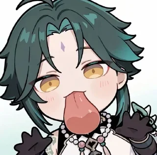 👅 emoji Chibi 👅 :: @CuteStickerStore Telegram sticker 13 of 20