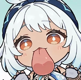 👅 emoji Chibi 👅 :: @CuteStickerStore Telegram sticker 6 of 20