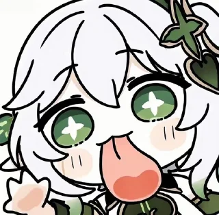 👅 emoji Chibi 👅 :: @CuteStickerStore Telegram sticker 8 of 20