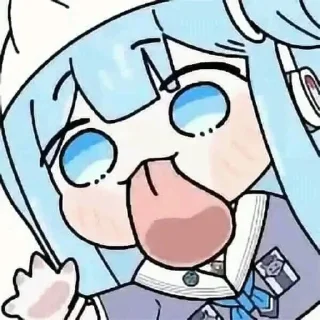 👅 emoji Chibi 👅 :: @CuteStickerStore Telegram sticker 18 of 20