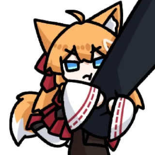 😌 emoji B站 葉月稲荷 @zhaxia_cn Telegram sticker 8 of 120