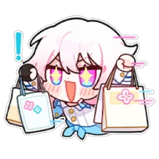 🛍 emoji 三月七  #崩坏:星穹铁道 @jinyi712 Telegram sticker 16 of 16