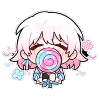 🍭 emoji 三月七  #崩坏:星穹铁道 @jinyi712 Telegram sticker 1 of 16