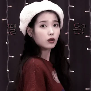 🌹 emoji IU dark ㅡ @ncesthetic Telegram sticker 18 of 25