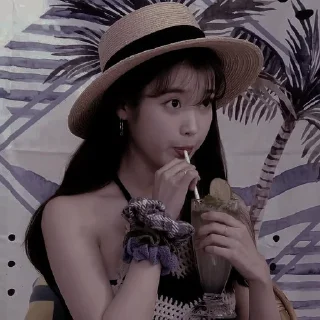 🌹 emoji IU dark ㅡ @ncesthetic Telegram sticker 10 of 25