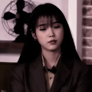 🌹 emoji IU dark ㅡ @ncesthetic Telegram sticker 19 of 25
