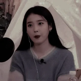 🌹 emoji IU dark ㅡ @ncesthetic Telegram sticker 6 of 25