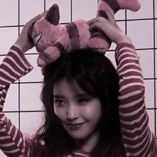 🌹 emoji IU dark ㅡ @ncesthetic Telegram sticker 17 of 25