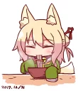 😗 emoji ケモミミちゃん Telegram sticker 18 of 120