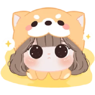 🥺 emoji Chubby Baby Girl - Shiba | @cutestickers4you Telegram sticker 17 of 40