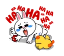 😆 emoji Line Characters Cute Telegram sticker 15 of 24