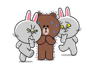 🤔 emoji Line Characters @Stickersey Telegram sticker 20 of 45