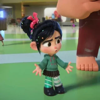 🍭 emoji Vanellope♡ ¦ @gvcciburry ୭̥⋆*｡ Telegram sticker 14 of 17