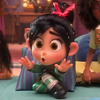 🍭 emoji Vanellope♡ ¦ @gvcciburry ୭̥⋆*｡ Telegram sticker 12 of 17