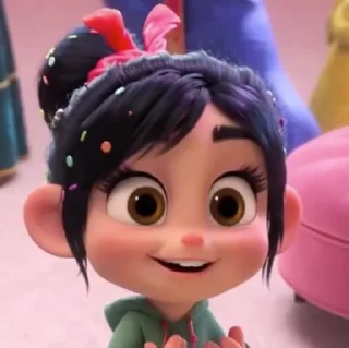 🍭 emoji Vanellope♡ ¦ @gvcciburry ୭̥⋆*｡ Telegram sticker 6 of 17