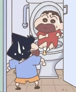 🚽 emoji Shinchan | @tarahume | @StickerXtara Telegram sticker 4 of 71