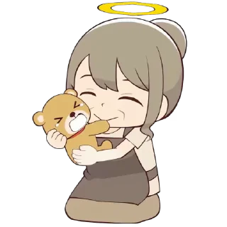 👧 emoji himari_kuma // @Anime_Sticker_noob Telegram sticker 11 of 21