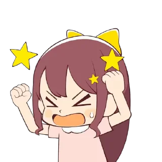 👧 emoji himari_kuma // @Anime_Sticker_noob Telegram sticker 12 of 21