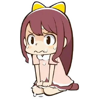 👧 emoji himari_kuma // @Anime_Sticker_noob Telegram sticker 9 of 21
