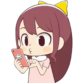 👧 emoji himari_kuma // @Anime_Sticker_noob Telegram sticker 8 of 21