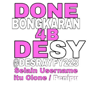 Sticker from Desy (@Desrayfy223)