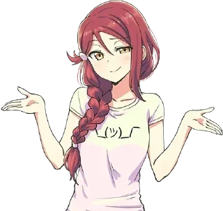 😼 emoji Smirking yumeko chan Telegram sticker 6 of 16