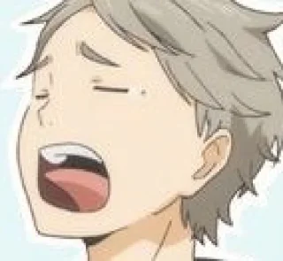 🥱 emoji Sugawara senpai Telegram sticker 8 of 33
