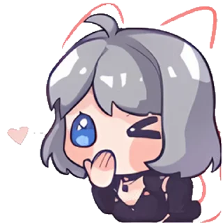 😘 emoji 星瞳QQ装扮 @xingtongofficial Telegram sticker 8 of 21