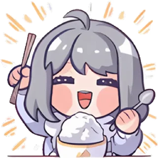 🍚 emoji 星瞳QQ装扮 @xingtongofficial Telegram sticker 11 of 21