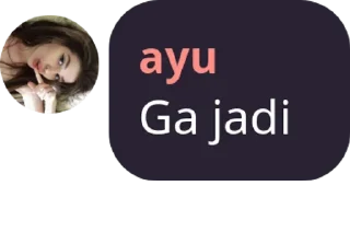 👍 emoji Ayu stiker ke 2 Telegram sticker 20 of 22