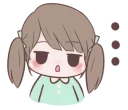 😧 emoji Chubby Girl (Eng) @bistic Telegram sticker 12 of 40