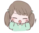 😝 emoji Chubby Girl (Eng) @bistic Telegram sticker 15 of 40