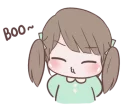 😚 emoji Chubby Girl (Eng) @bistic Telegram sticker 11 of 40