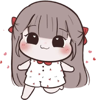 👩 emoji Chubby Girl [ ENG Ver. ] @wearexosticker Telegram sticker 8 of 40