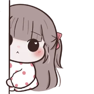 👩 emoji Chubby Girl [ ENG Ver. ] @wearexosticker Telegram sticker 11 of 40