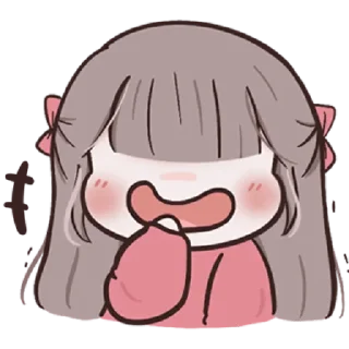 👩 emoji Chubby Girl [ ENG Ver. ] @wearexosticker Telegram sticker 9 of 40