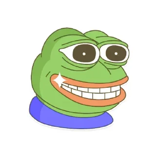 🤣 emoji GREEN PEPE Telegram sticker 3 of 10