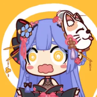 😵‍💫 emoji 阿梓从小就很可爱 Telegram sticker 17 of 20