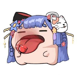 😋 emoji 阿梓从小就很可爱 Telegram sticker 11 of 20
