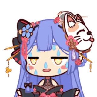 😓 emoji 阿梓从小就很可爱 Telegram sticker 5 of 20