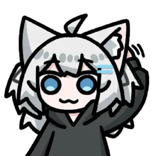 👤 emoji 樱夜猫猫 @zhaxia_cn Telegram sticker 7 of 64