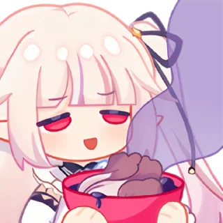 🥬 emoji 真白花音 Telegram sticker 1 of 96